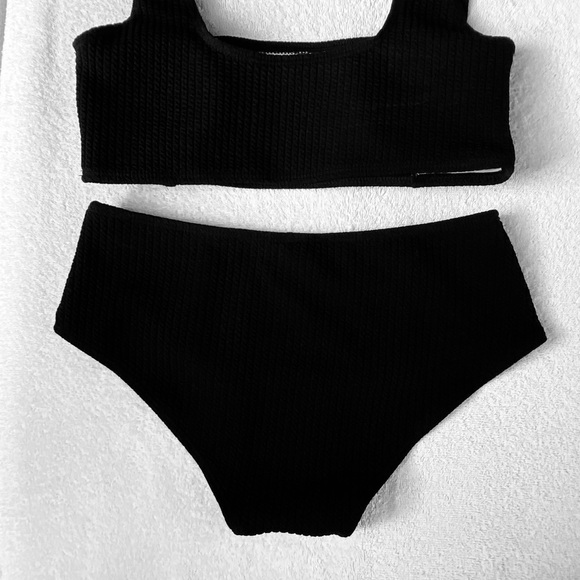 Other - Black Textured Bikini Set - Small